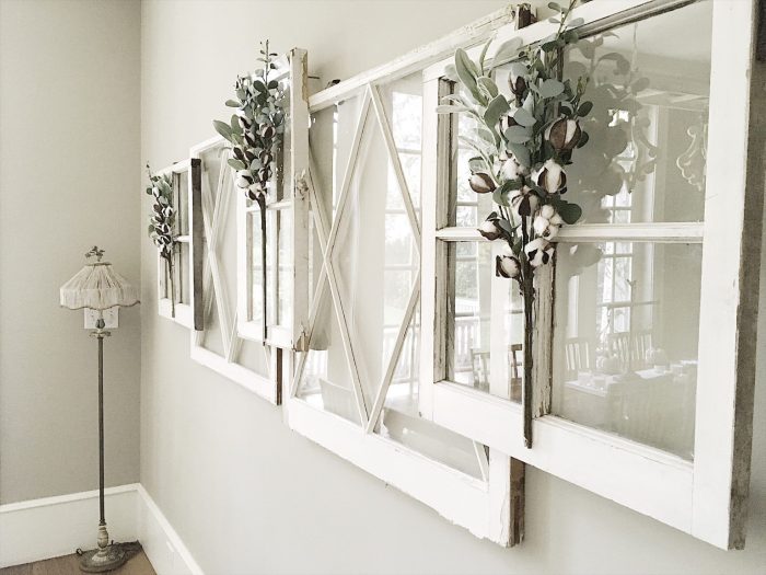 How to decorate with old wooden windows