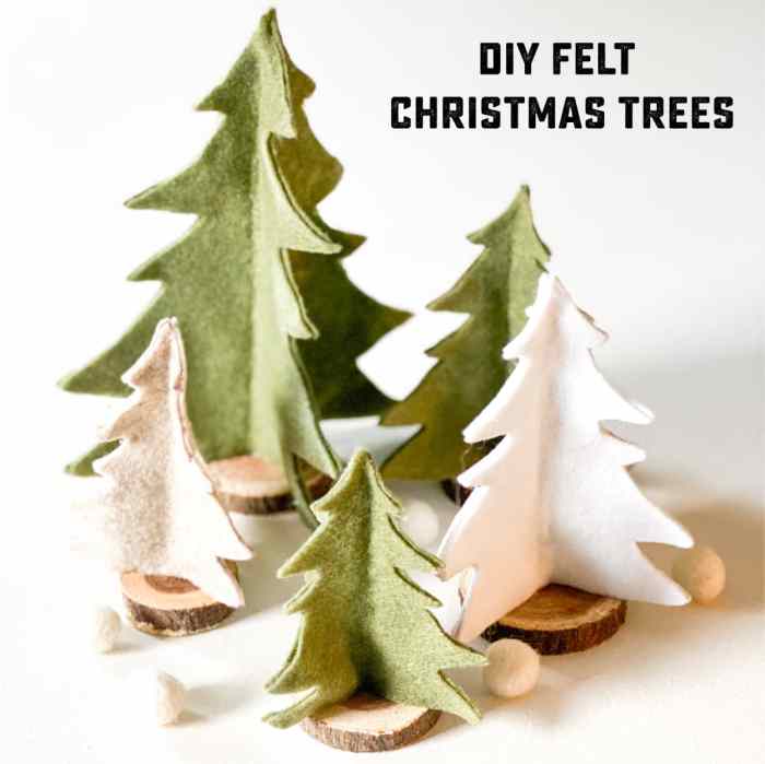 How to make a felt tree decoration