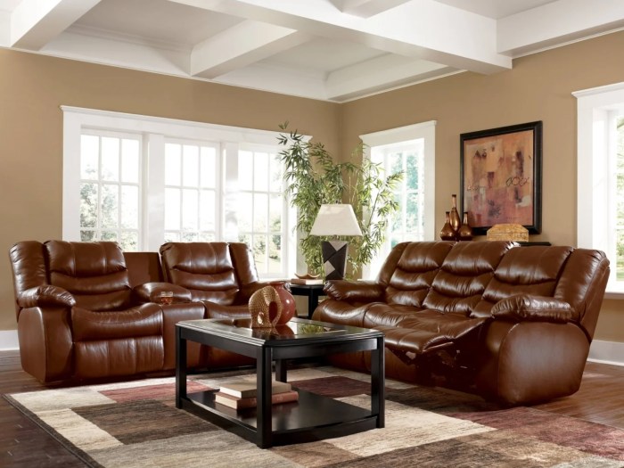 Leather living room ideas furniture brown decorating sofa sectional couch decor dark sofá attractive marrom sofas white color rugs relaxing