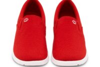 Mens red slip on dress shoes