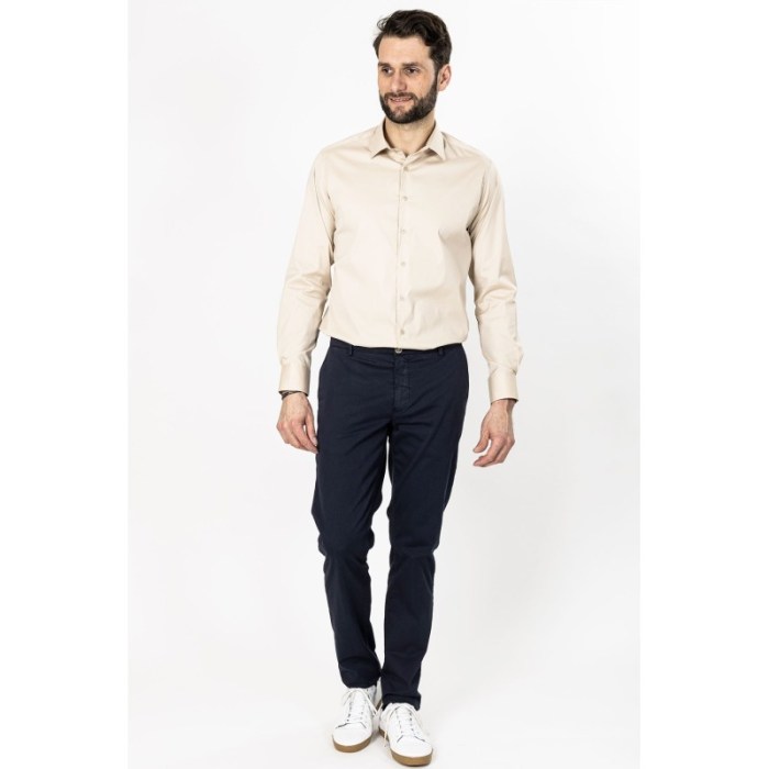 Beige dress shirt men