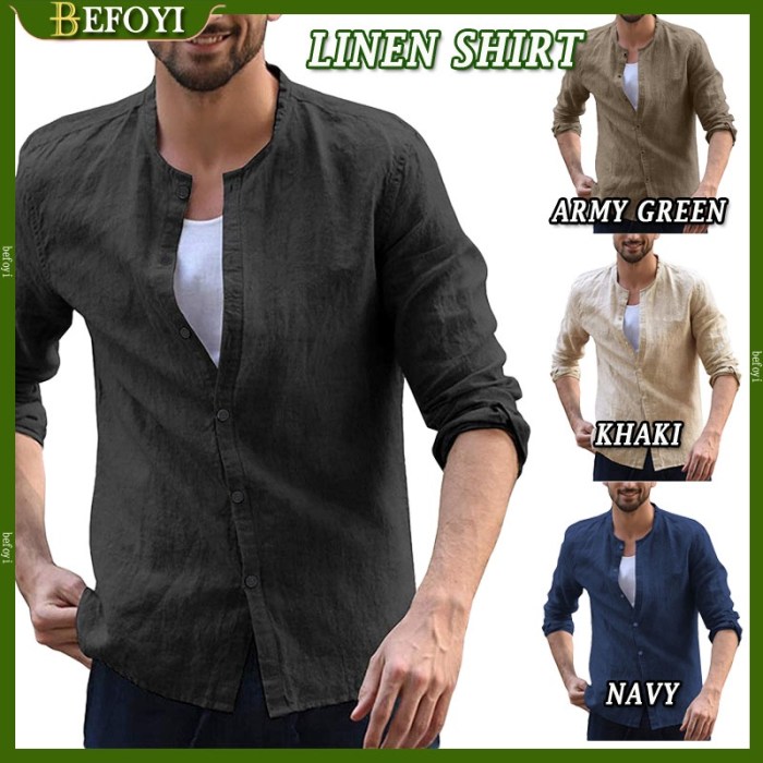 Men's linen dress shirts