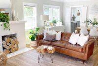 How to decorate living room with brown couches